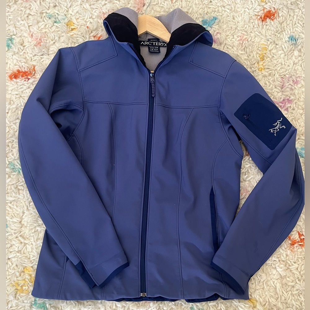 Arcteryx Windbreaker Kids Purple Fleece